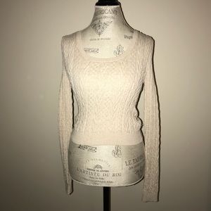 FREE PEOPLE CREAM LONG SLEEVE SWEATER